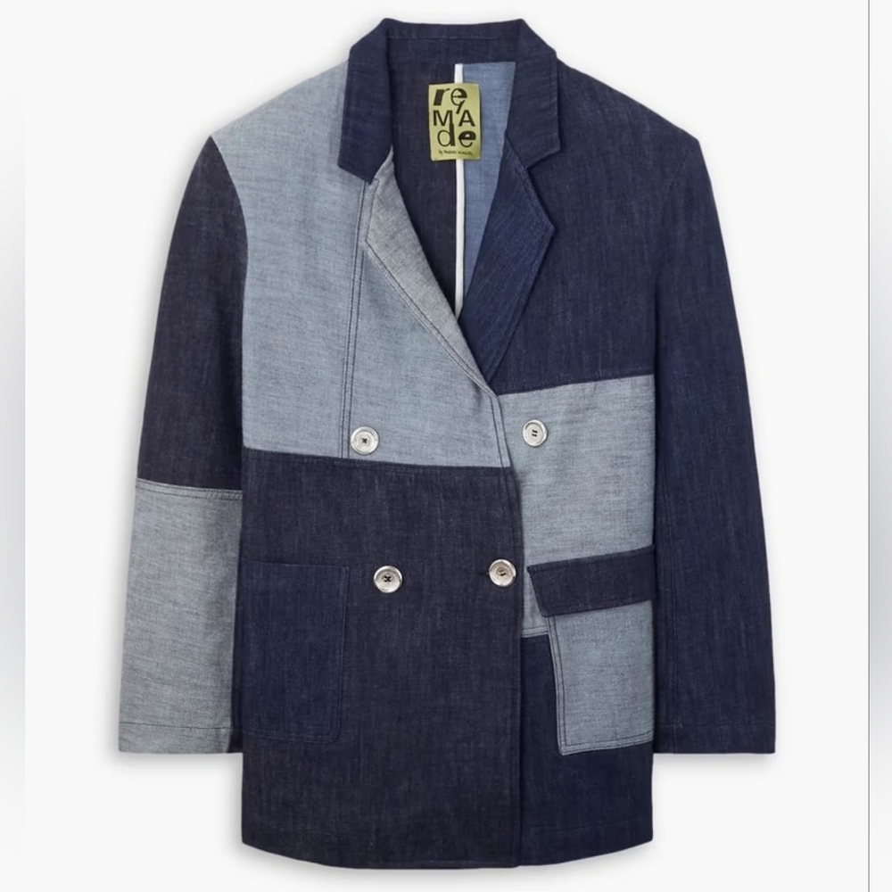 Marques' Almeida ReM'Ade | Patchwork Denim Blazer